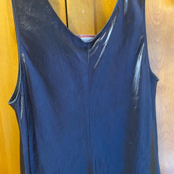 MaxMara Navy Talete Satin Midi Dress - Picture 8 of 13